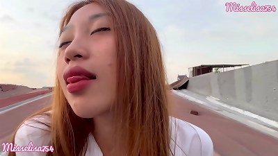 asian slut hot secretary PUBLIC OUTDOOR