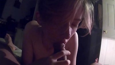 MAKING HIM yell and SQUIRM. fellatio and HANDJOB, PLUS MY first EVER tit drilling on camera.