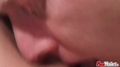 amateur babe getting facialized