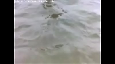 Mary cadelona wife showing off naked on the beach by day in Praia Grande SP, for everyone to see and husband Alexandre films everything