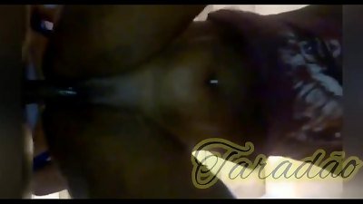 cramming the black nymph with cum