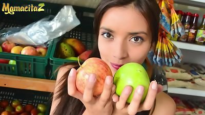 MAMACITAZ - #Veronica Marin #Pedro Nel - timid Colombian doll Got convinced To Have Some fun Time After Work