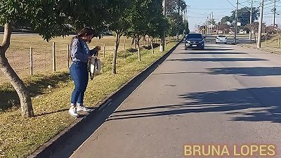 BRUNA LOPES....Hitchhiking and lots of fuck-a-thon with black GIFTED.......